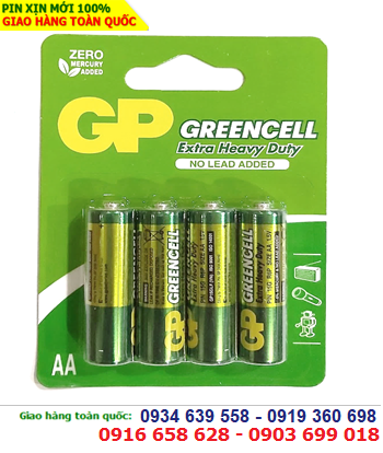GP GreenCell 15G-U4 _Pin tiểu AA 1.5v GP GreenCell 15G-U4 Extra Heavy Duty